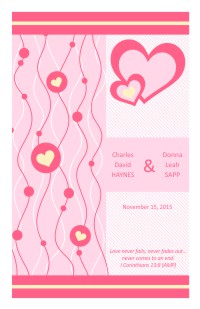 Wedding Program Cover Template 14B - Version 1